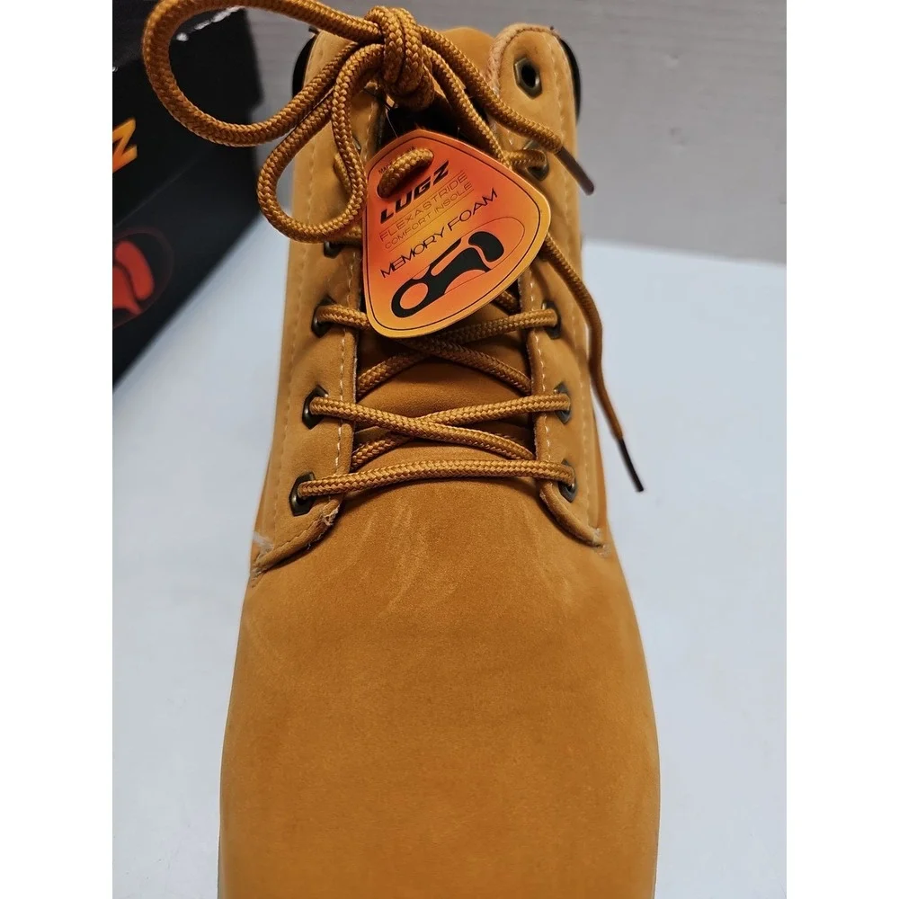 Lugz Empire Mid MEMPK7401 Men's Wheat Ankle Boots US Size 13.0D, Slip Resistant‎